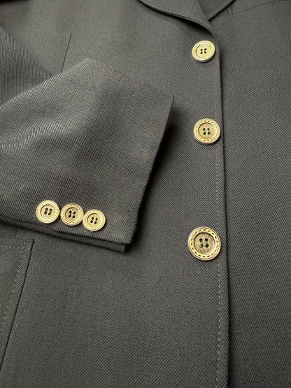 Blazer navy anni ‘60/‘70 in flanella - tg. 50