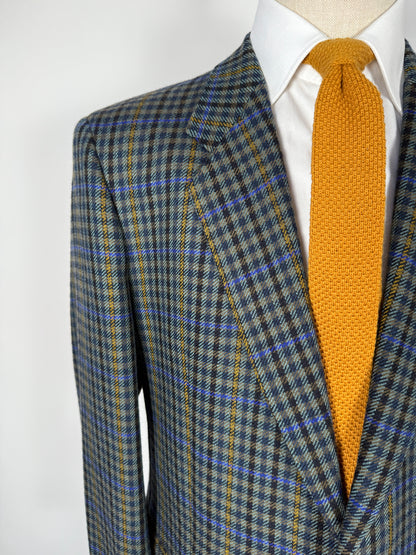 Giacca anni ‘80 in lana check finestrata - tg. 52/54