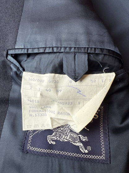 Giacca Burberrys anni ‘90 in flanella blu navy - tg. 50/52