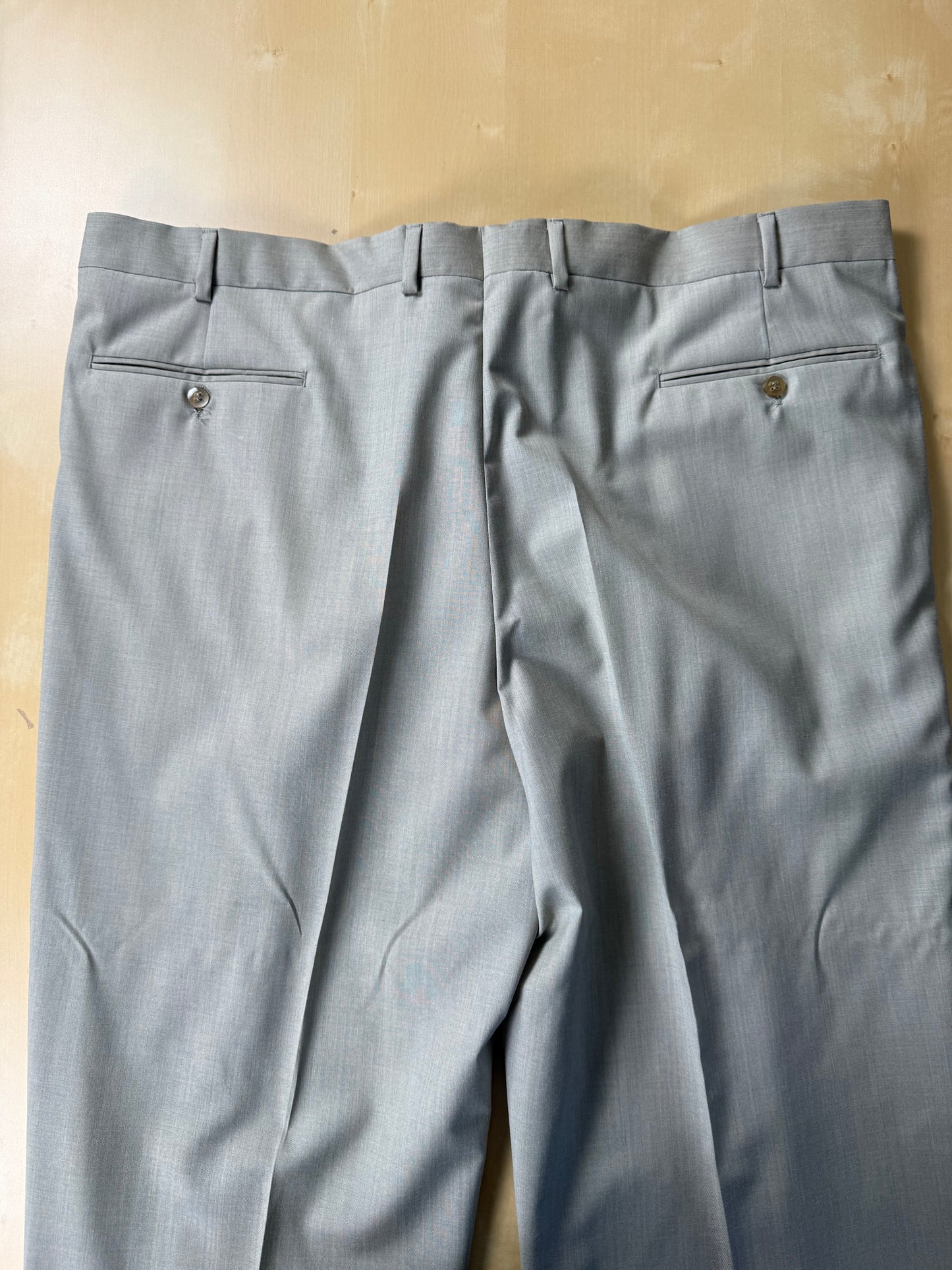 Completo fresco lana verde salvia anni '80 (NOS) - tg. 58 drop 4