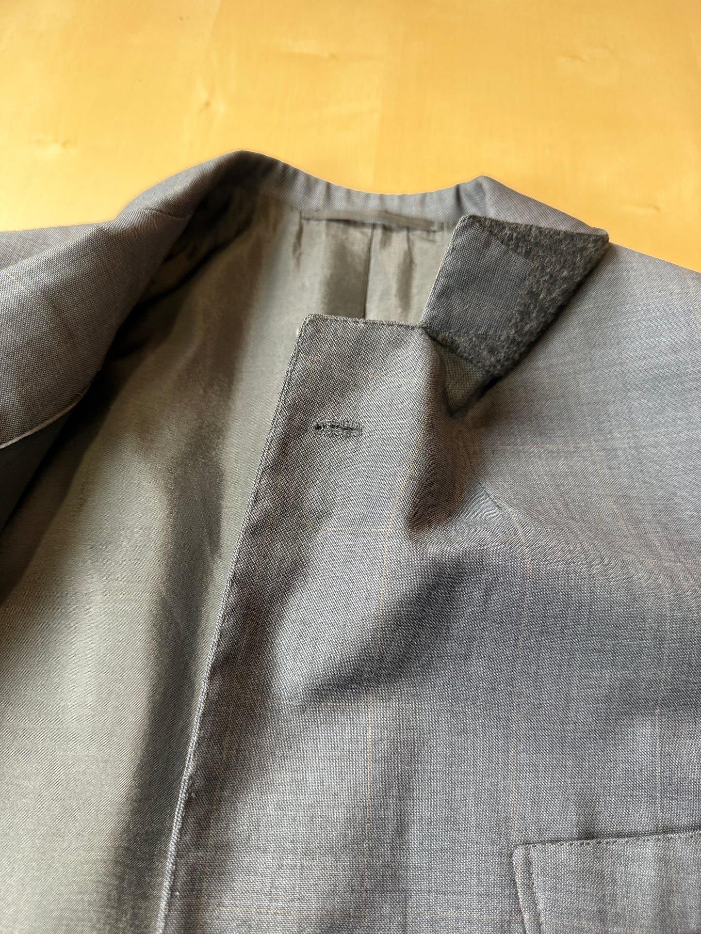 Giacca sartoriale fresco lana antracite finestrata - tg. 48