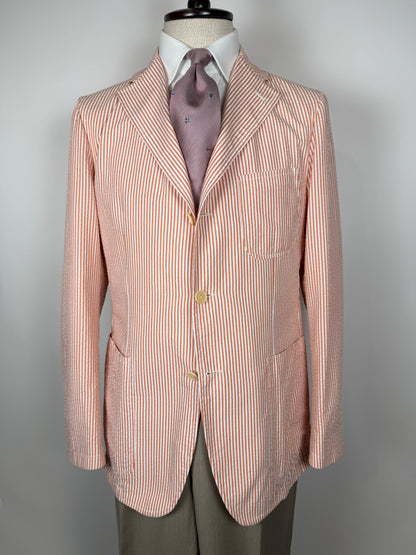 Giacca Tagliatore in seersucker rosso - tg. 50