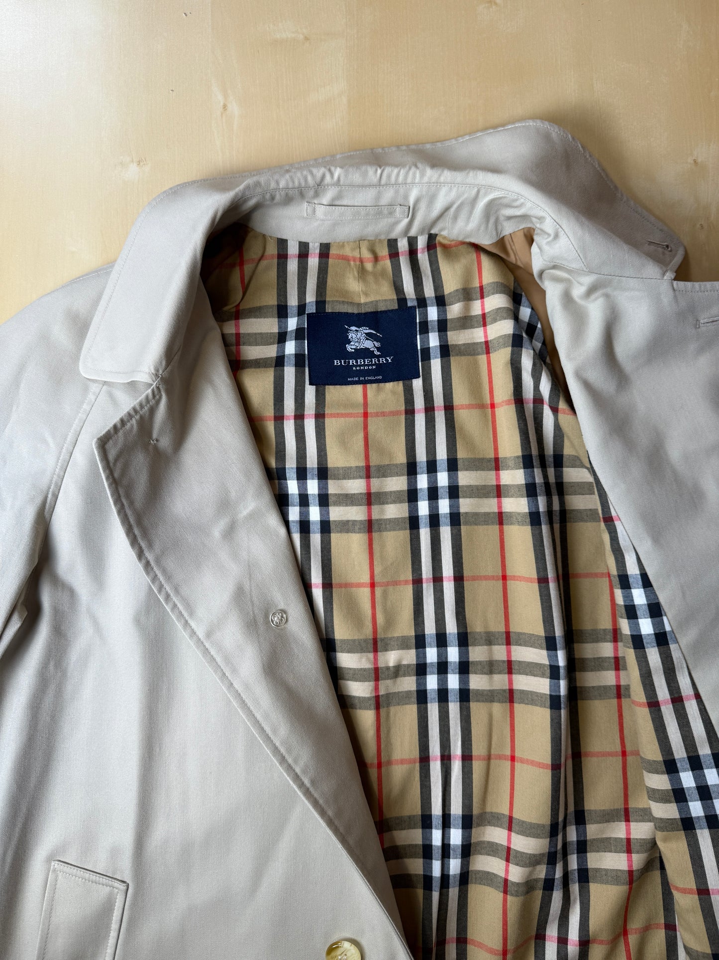 Soprabito impermeabile Burberry monopetto (nuovo) - tg. 50