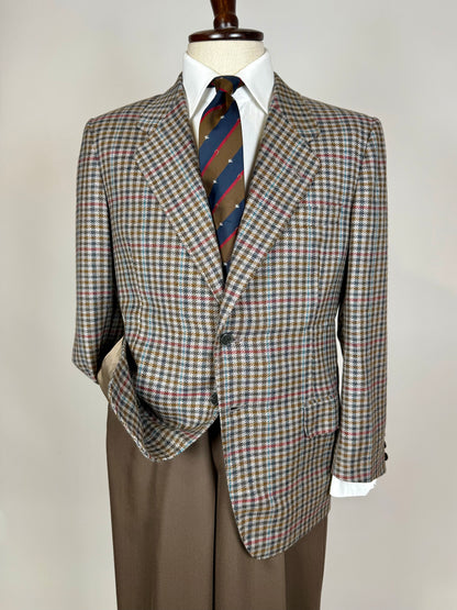 Giacca sartoriale lana e cashmere check - tg. 48/50 corta