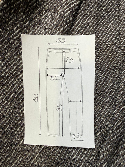Pantaloni in tweed a coste anni ‘70/‘80 (NOS) - tg. 44