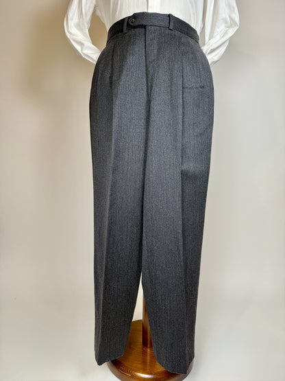 Pantaloni flanella grigio antracite - tg. 50
