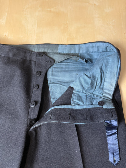 Completo anni ‘60 sartoriale flanella antracite - tg. 46