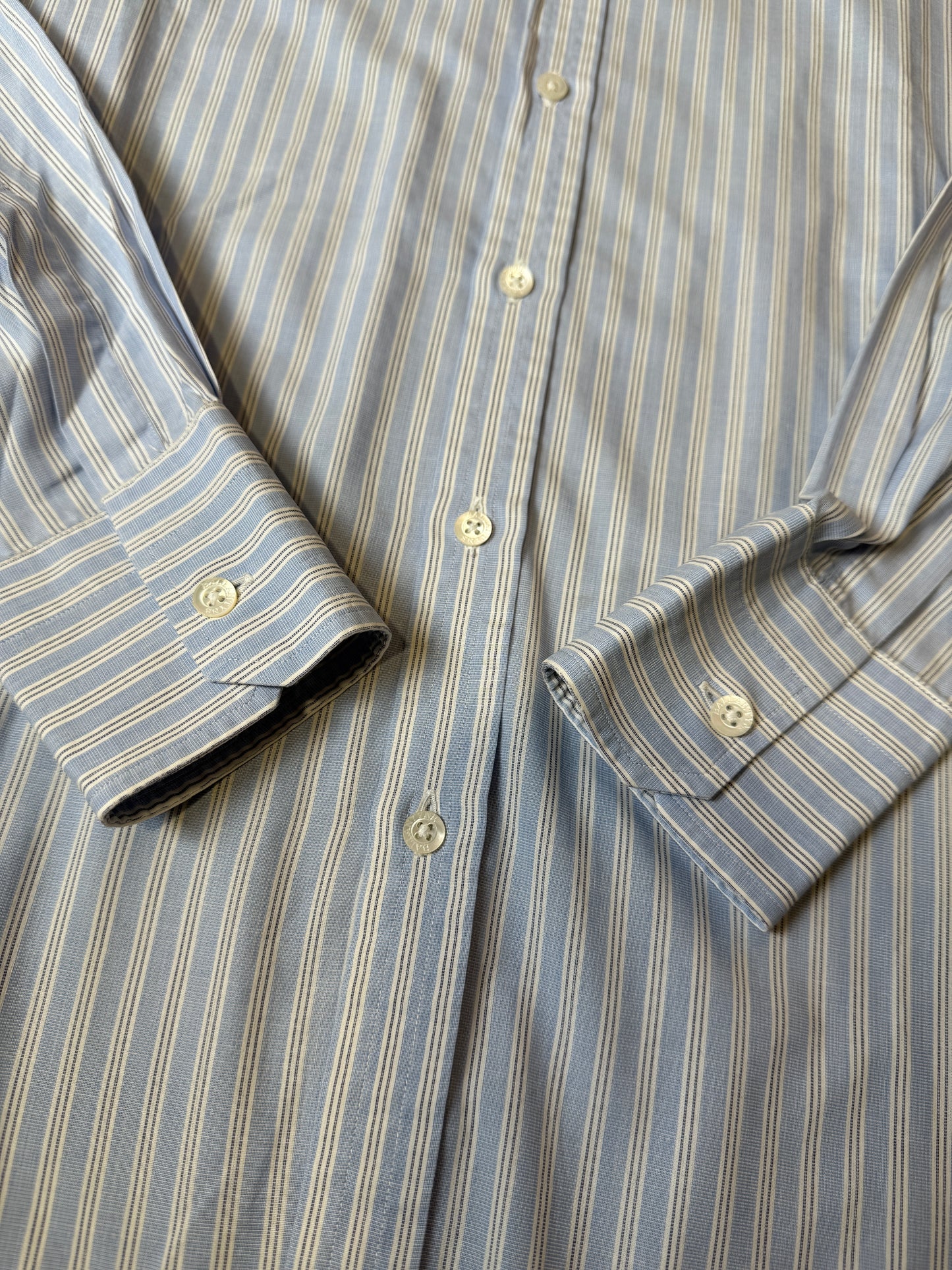 Camicia Ballantyne azzurra a righe - tg. L collo 42