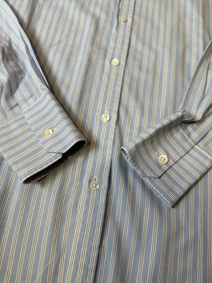 Camicia Ballantyne azzurra a righe - tg. L collo 42