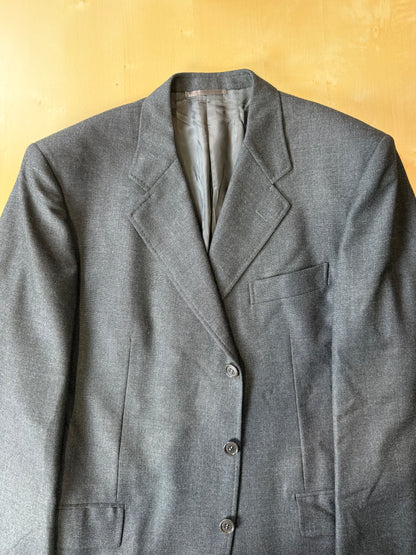 Giacca Caruso grisaglia cardata tessuto Loro Piana Zelander - tg. 54