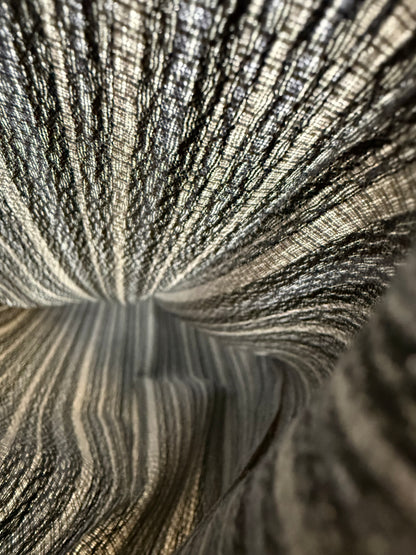 Pantaloni anni ‘80 in fresco lana grigio striato (NOS) - tg. 52