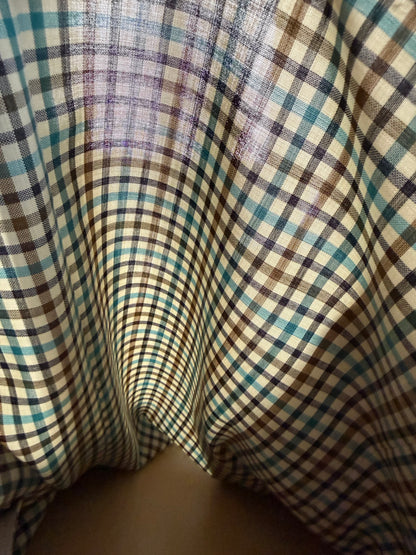 Giacca Ermenegildo Zegna quadretti fresco lana mezza fodera - tg. 52