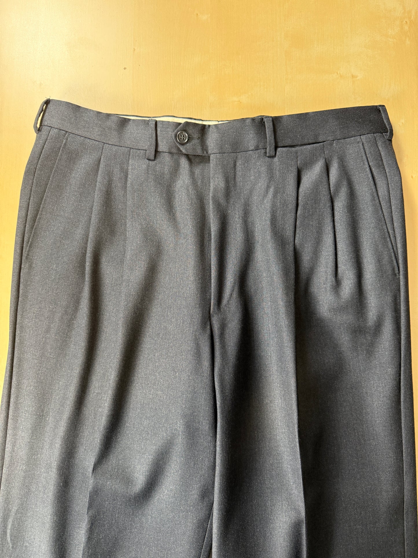 Completo Corneliani anni ‘90 flanella antracite - tg. 50/52