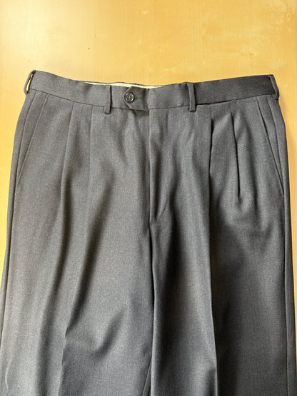 Completo Corneliani anni ‘90 flanella antracite - tg. 50/52
