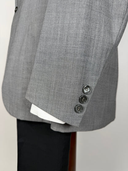 Giacca sartoriale anni '70 in grisaglia pettinata - tg. 50
