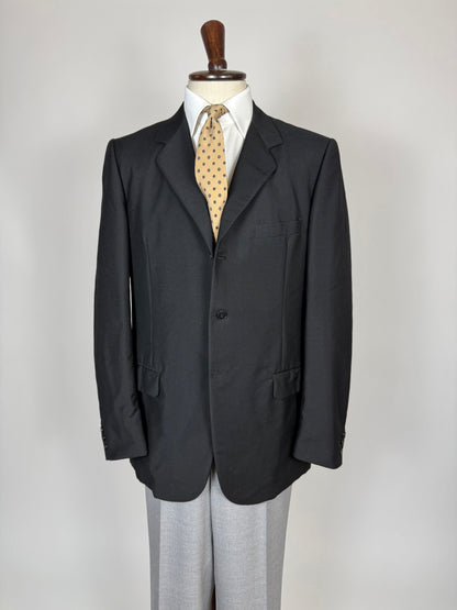 Giacca anni '60 lana-mohair blu - tg. 52 lunga