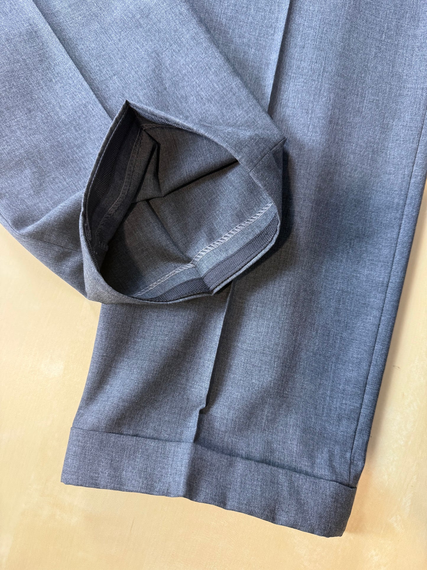 Pantaloni fresco lana grigio antracite anni '80 - tg. 48