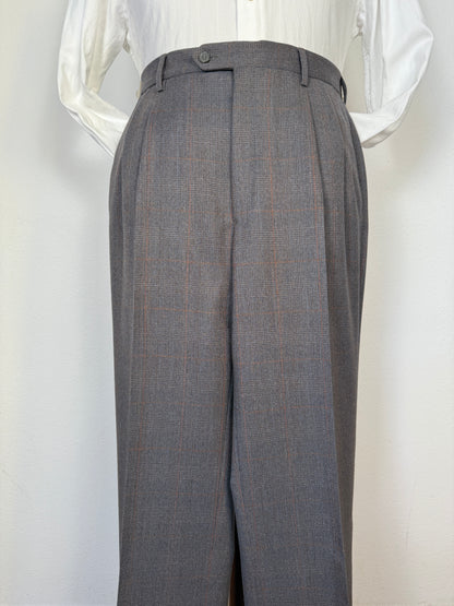 Completo doppiopetto anni ‘70/‘80 flanella principe di Galles (NOS) - tg. 48