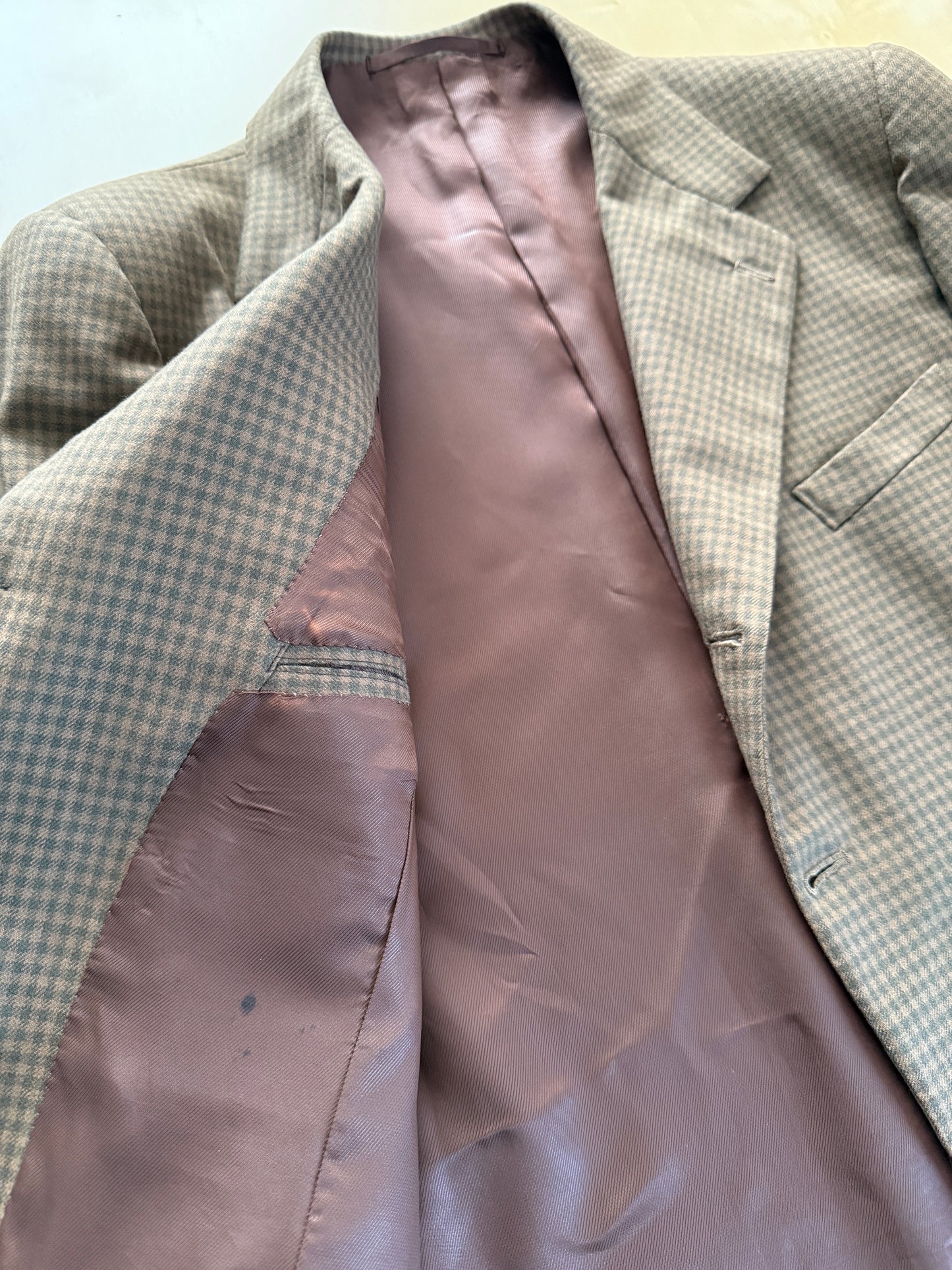 Giacca sartoriale anni ‘50 check - tg. 52 corta