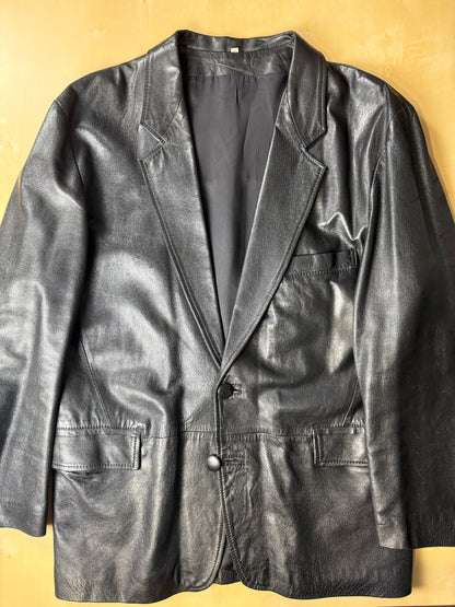 Giacca blazer in pelle anni ‘80 - tg. 50