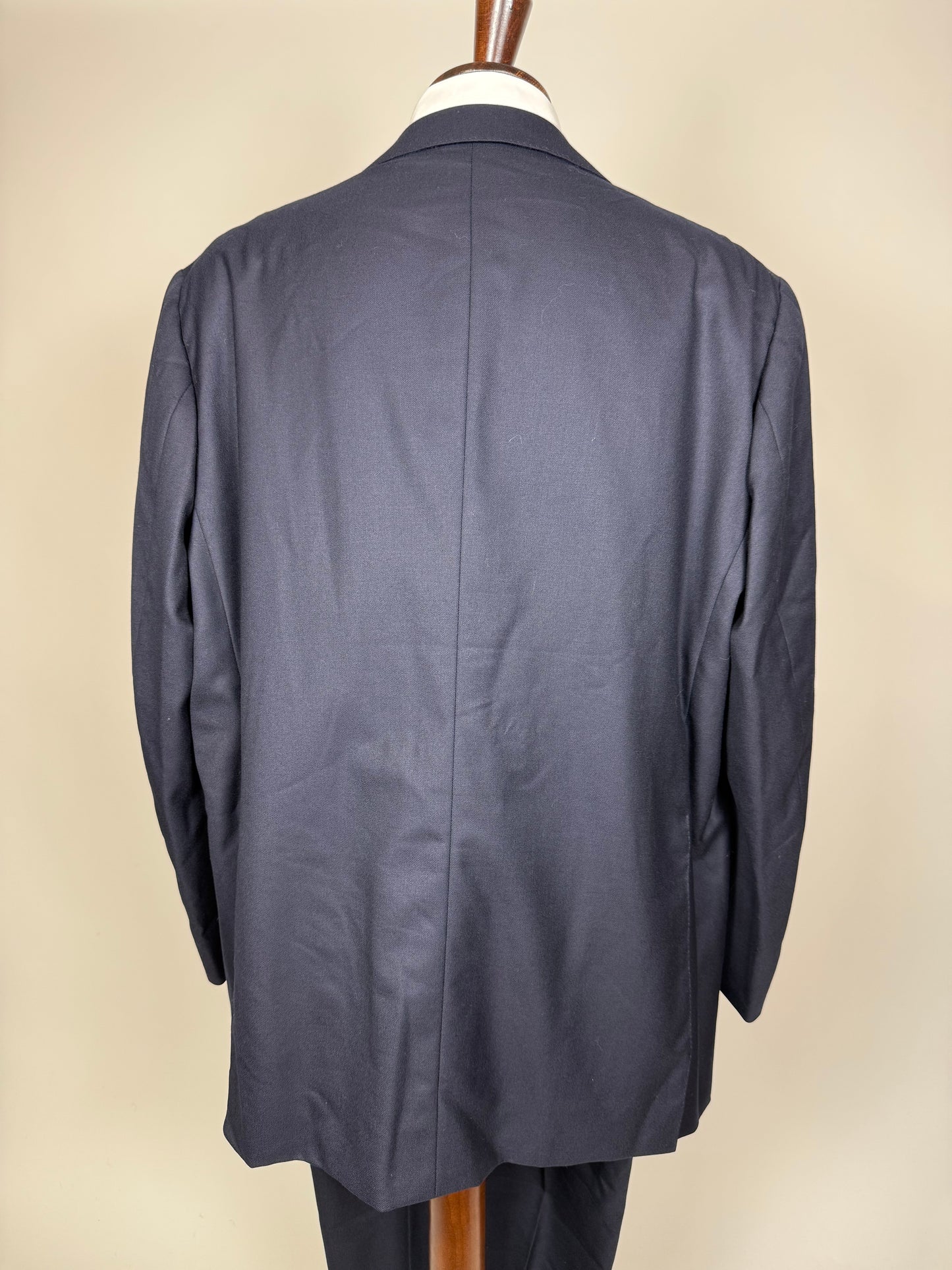 Completo sartoriale anni ‘80 flanella lana e cashmere - tg. 62