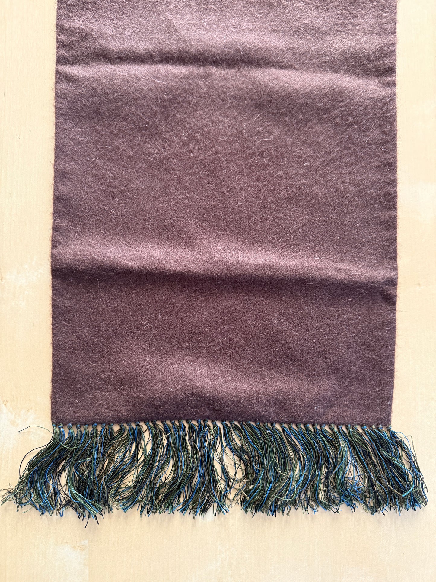 Sciarpa double face in seta paisley e cashmere-lana scozzese