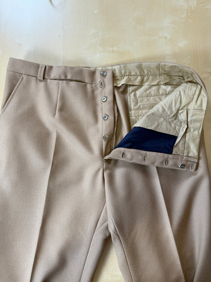 Pantalone sartoriale in cavalry twill anni ‘70 (nuovo) - tg. 56