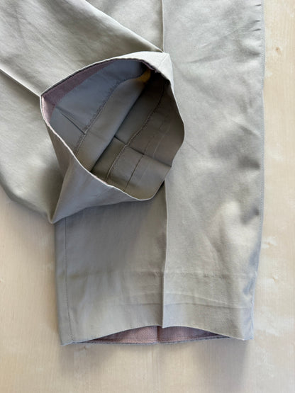 Completo Canali anni '90 twill di cotone beige - tg. 50