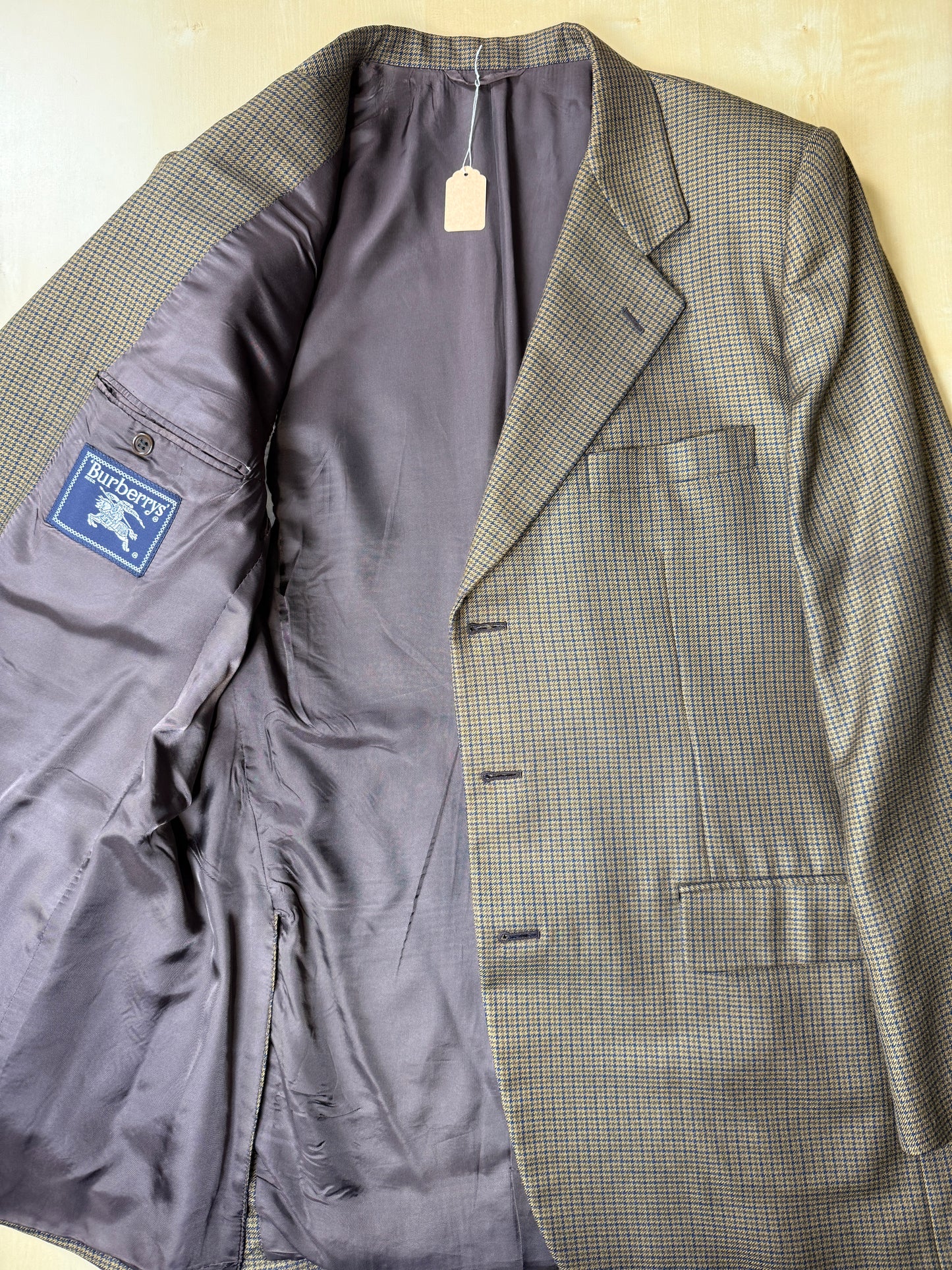 Giacca Burberrys in puro cashmere pettinato pied-de-poule - tg. 50/52