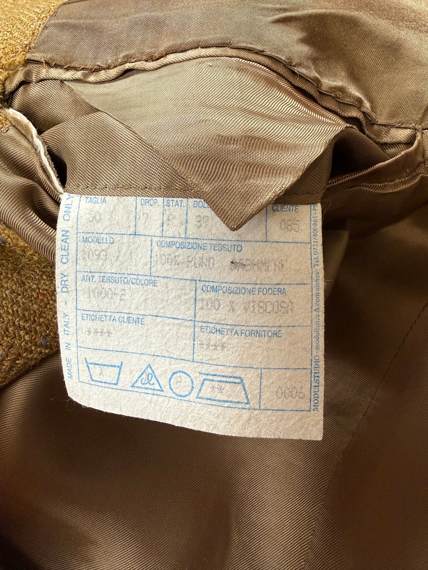 Giacca anni '90 100% cashmere donegal tess. Loro Piana - tg. 50/52