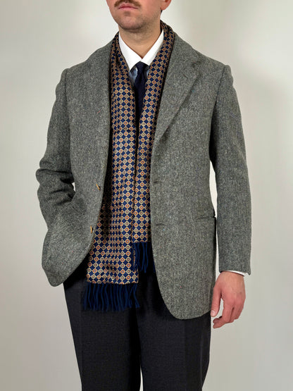 Sciarpa double face seta e lana