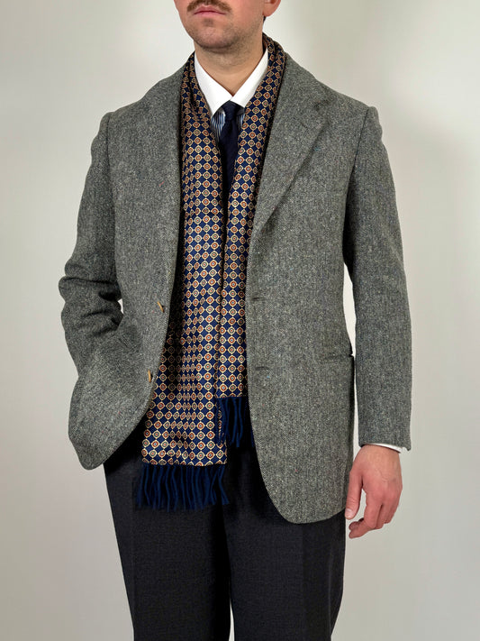 Sciarpa double face seta e lana