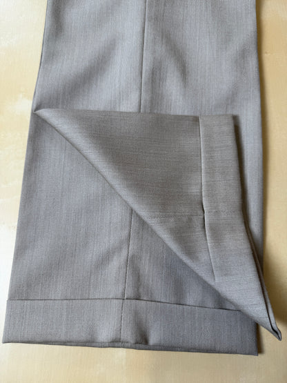 Pantalone anni ‘90 in fresco lana beige/cachi (NOS) - tg. 52