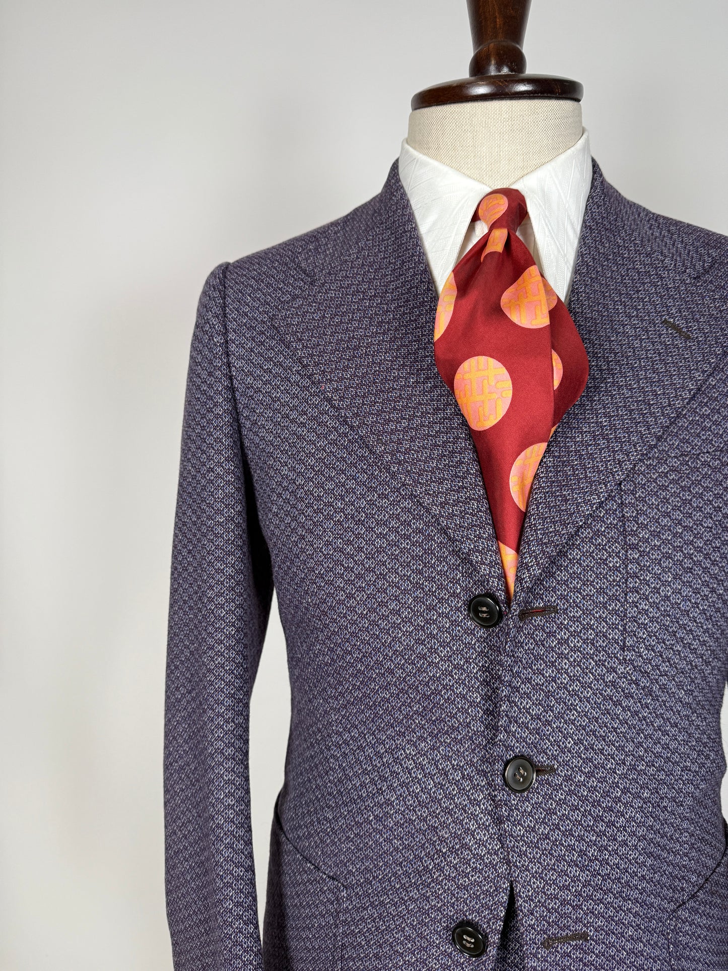 Completo anni ‘70 viola optical - tg. 44