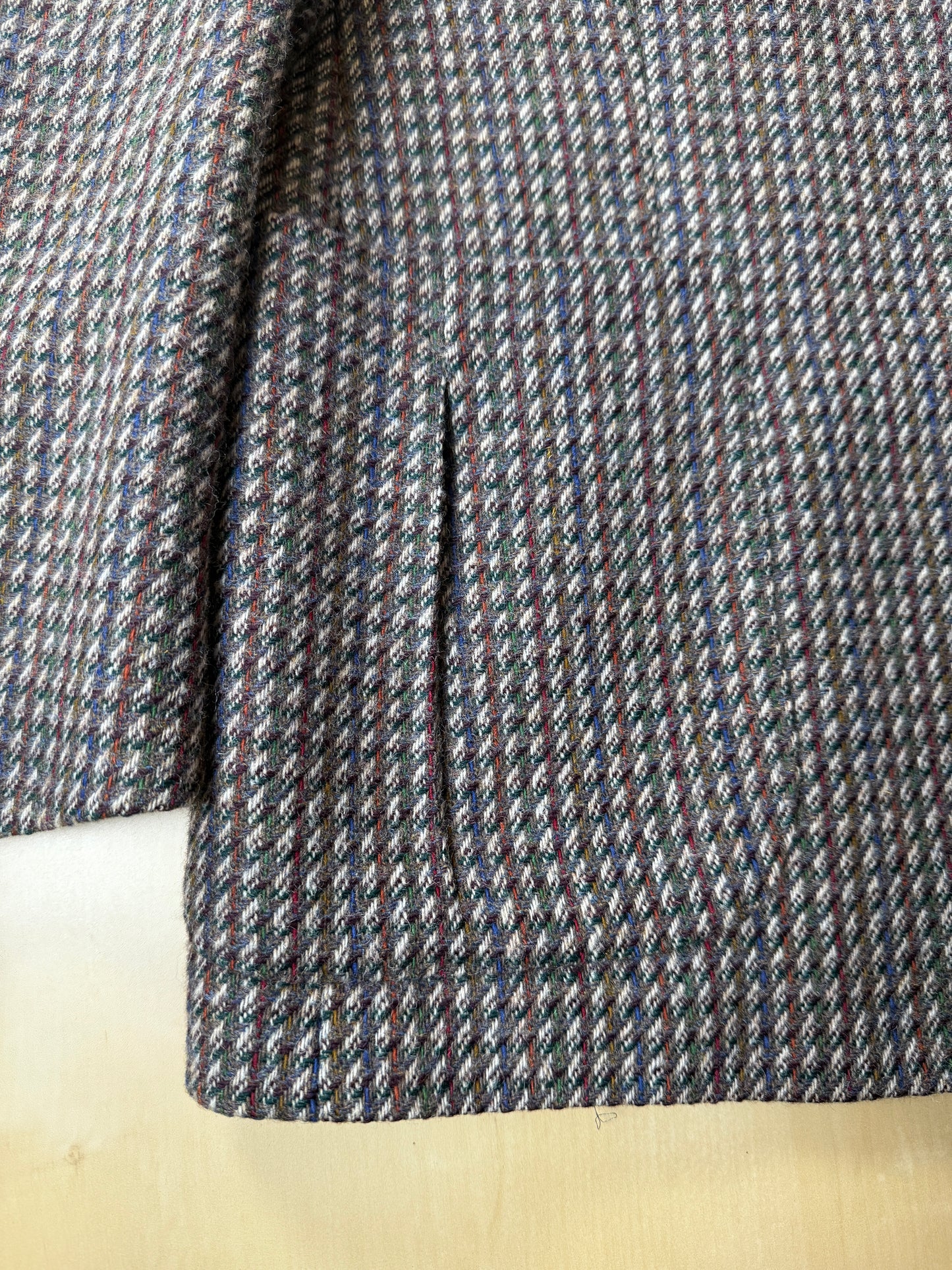 Giacca anni ‘70 in tweed multicolore - tg. 48/50