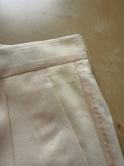 Pantaloni Pierre Cardin fresco lana avorio anni ‘80 (NOS) - tg. 50