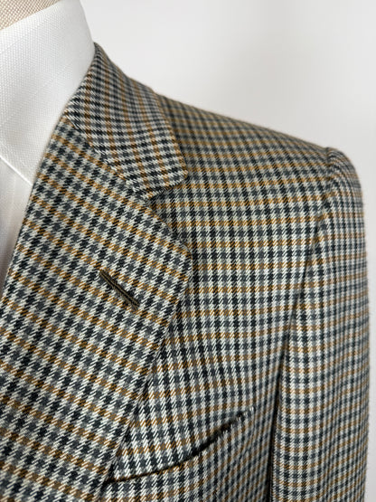 Giacca D’Avenza anni ‘80 check lana cashmere e seta - tg. 48