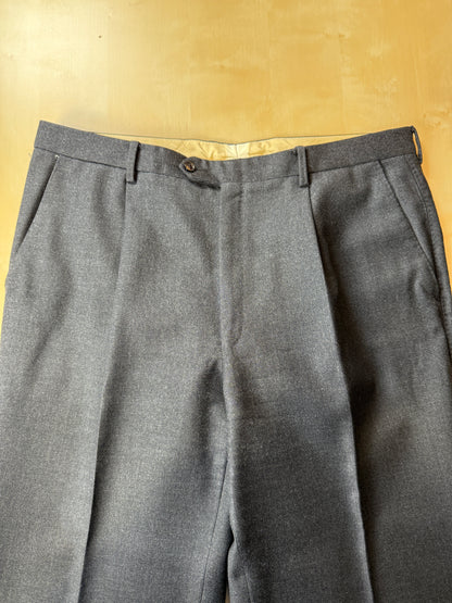 Completo doppiopetto anni ‘70/‘80 flanella antracite - tg. 52