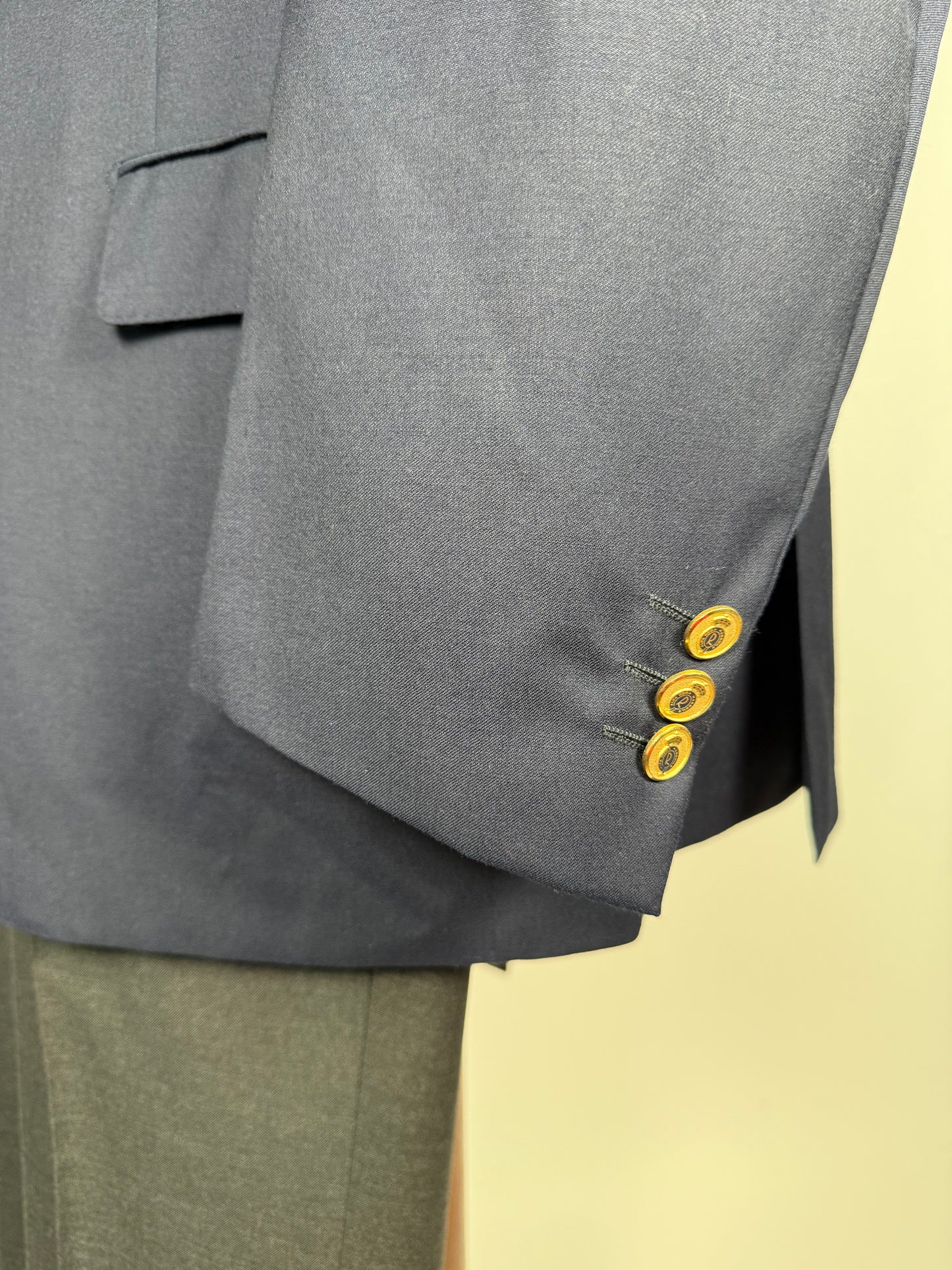 Blazer navy flanella pettinata - tg. 56