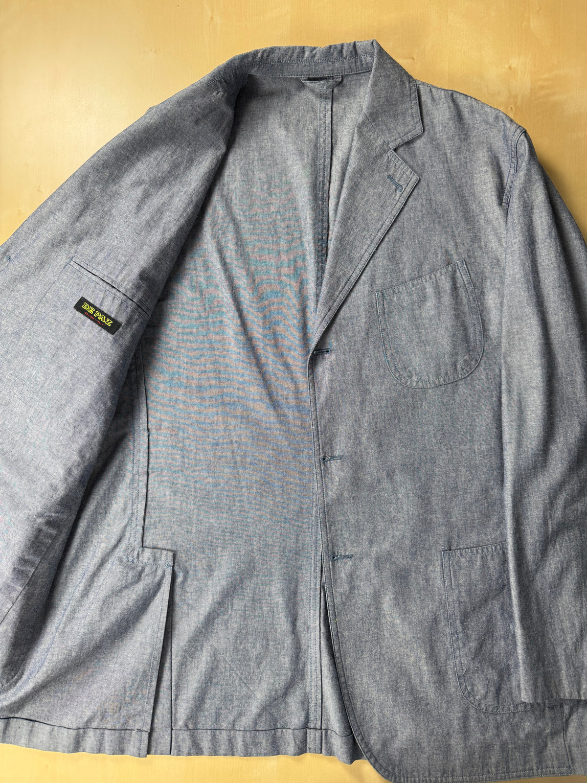 Giacca estiva De Paz in cotone chambray - tg. 58