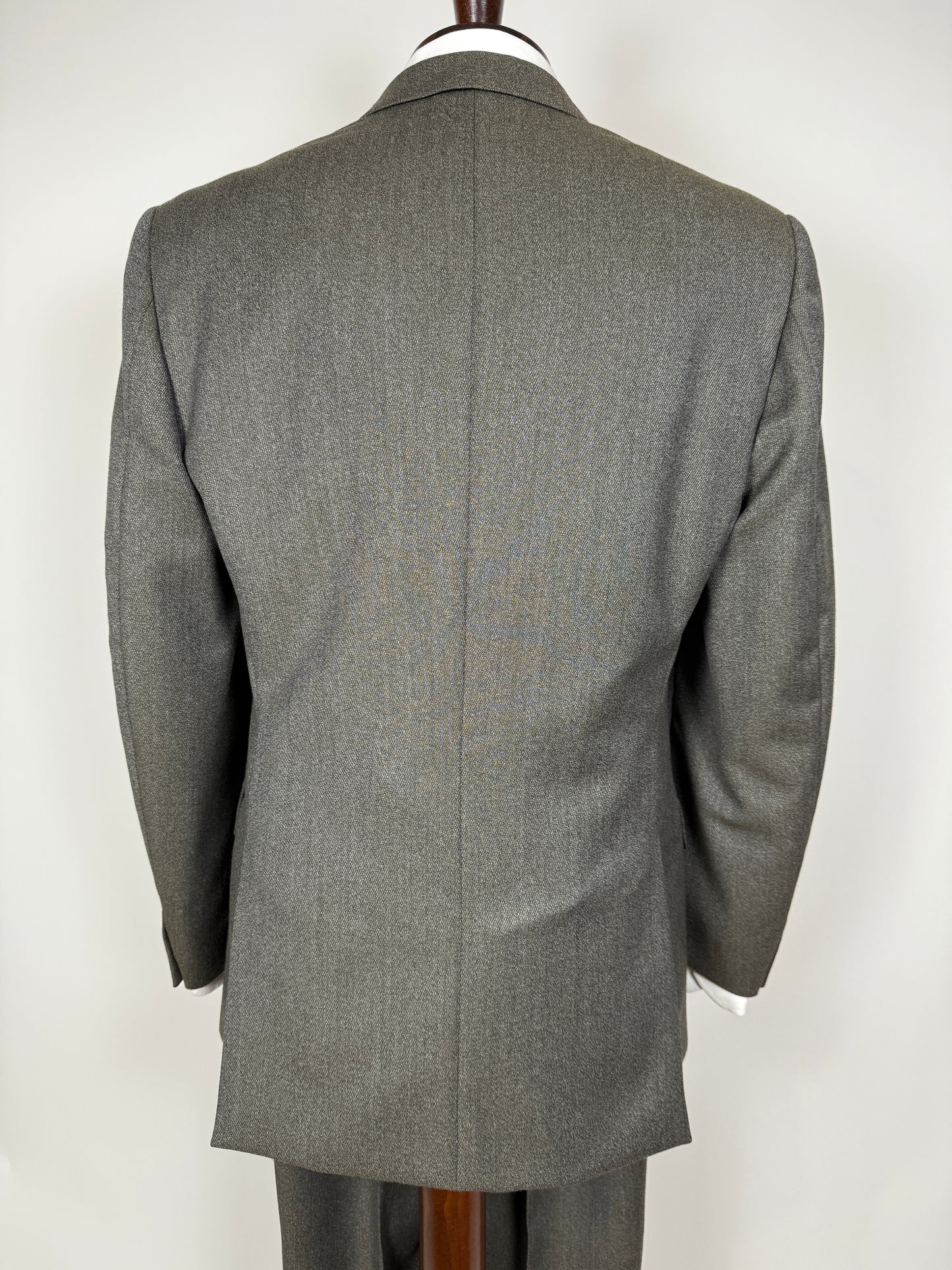 Completo anni ‘80 in covert verde/cachi (NOS) - tg. 48