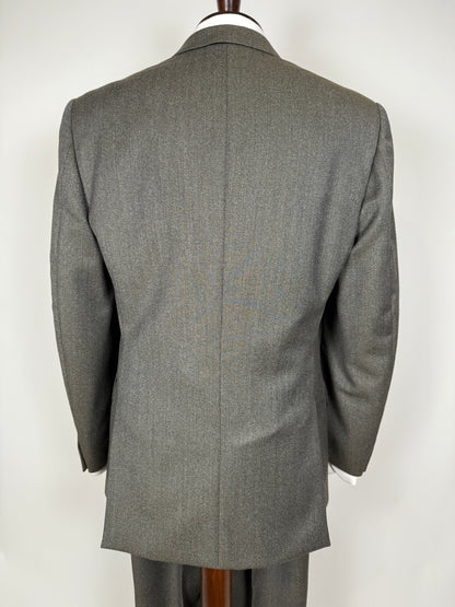 Completo anni ‘80 in covert verde/cachi (NOS) - tg. 48