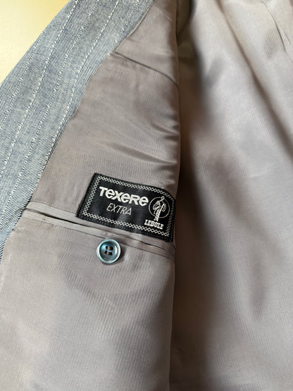 Completo anni ‘60 in grisaglia blu spinato - tg. 48