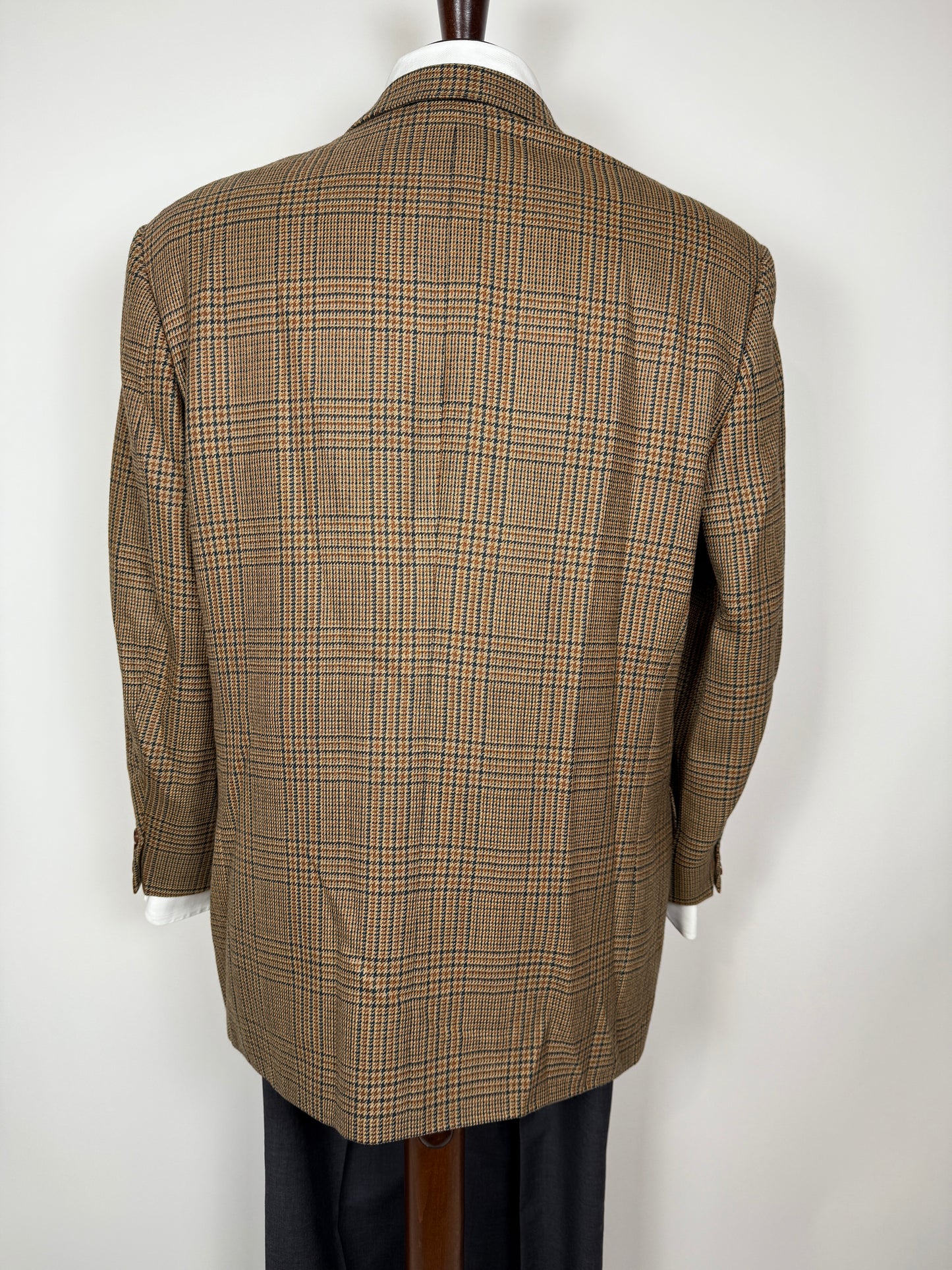 Giacca Yves Saint Laurent anni '80/'90 principe di Galles senape - tg. 54