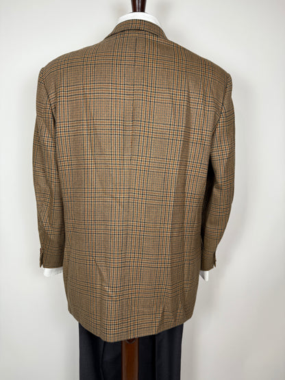 Giacca Yves Saint Laurent anni '80/'90 principe di Galles senape - tg. 54