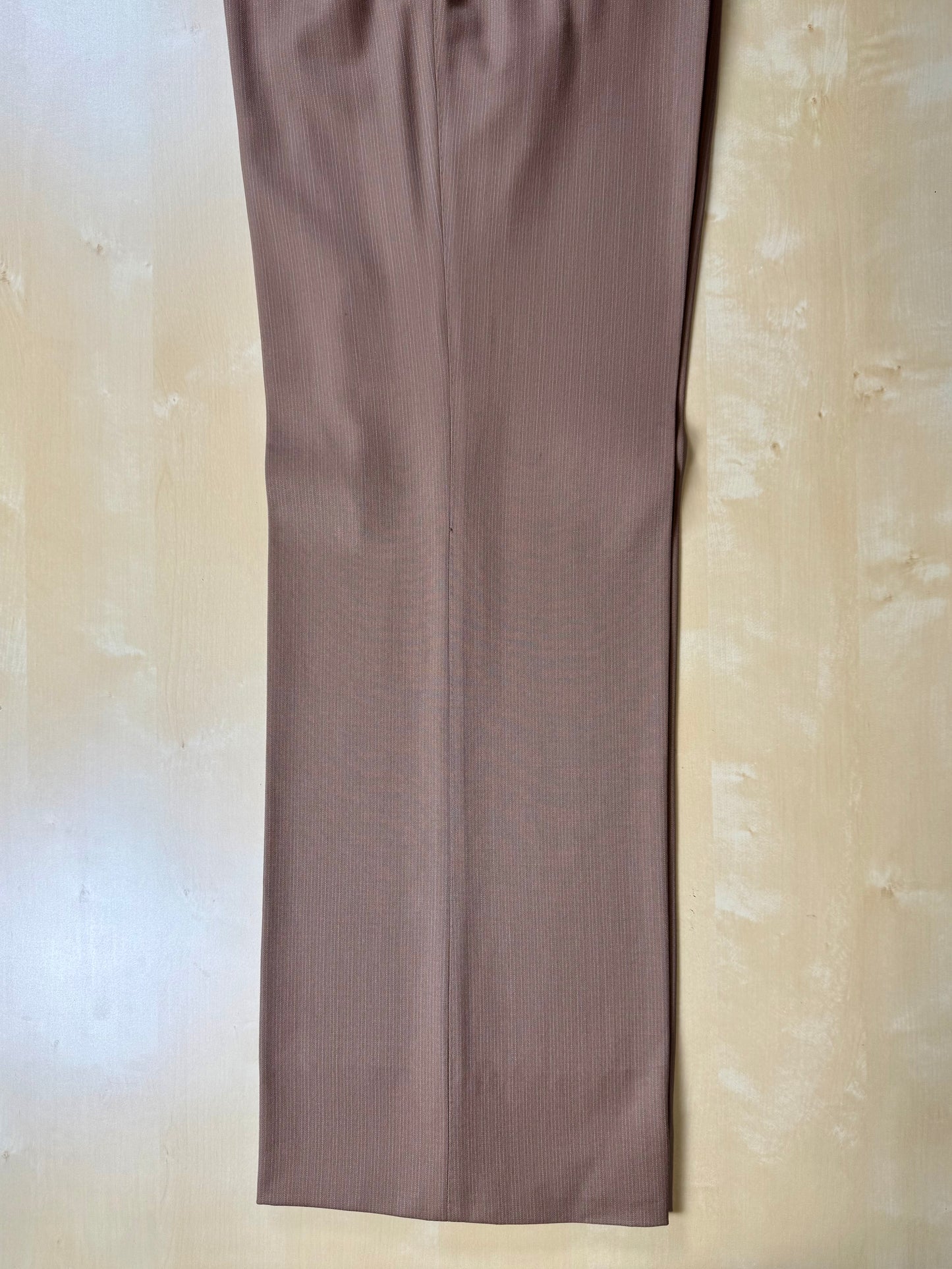 Completo Corneliani anni ‘70 lana pettinata marrone - tg. 48
