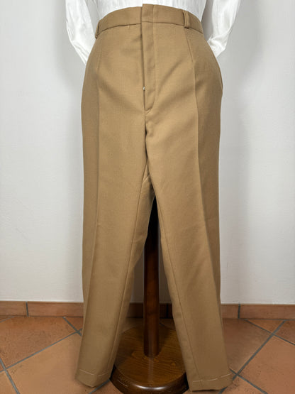 Pantalone sartoriale in cavalry twill anni ‘70 (nuovo) - tg. 56
