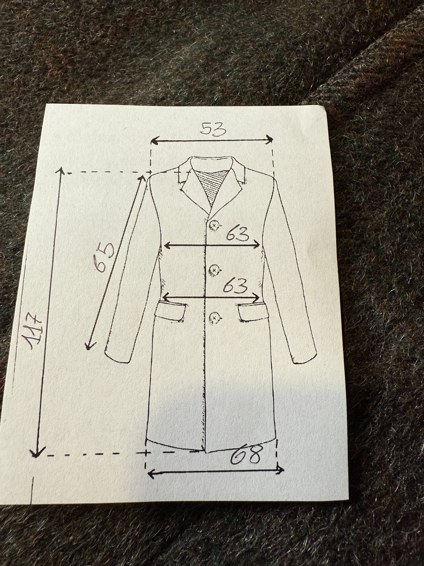 Cappotto anni ‘70/‘80 in lana e mohair - tg. 50-54