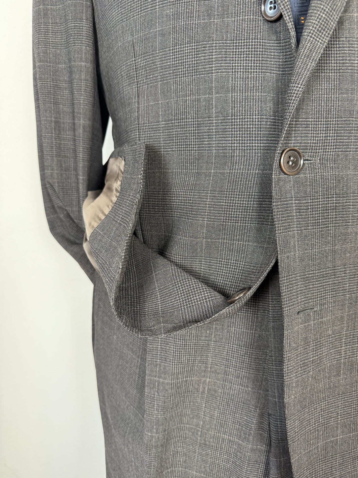 Completo Caruso in fresco lana sfoderato principe di Galles - tg. 50