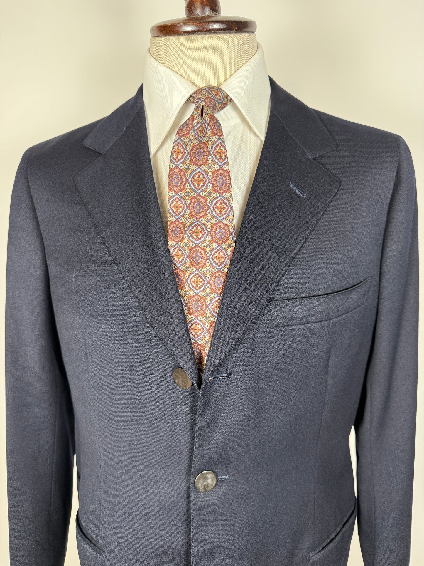 Blazer navy sartoriale anni ‘70 - tg. 50
